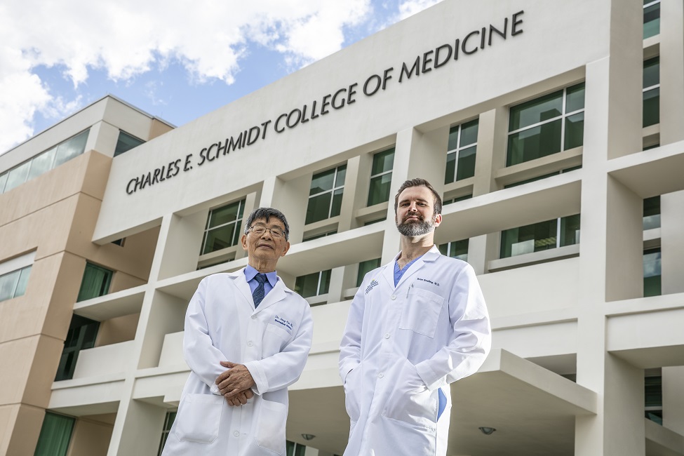 Dr. John Wu, Dr. Brian Snelling, FAU's Schmidt College of Medicine, Research, Stroke Treatment, Boca Raton Regional Hospital, Marcus Neuroscience Institute 