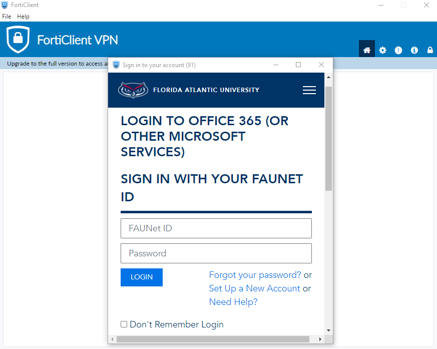 Forticlient VPN