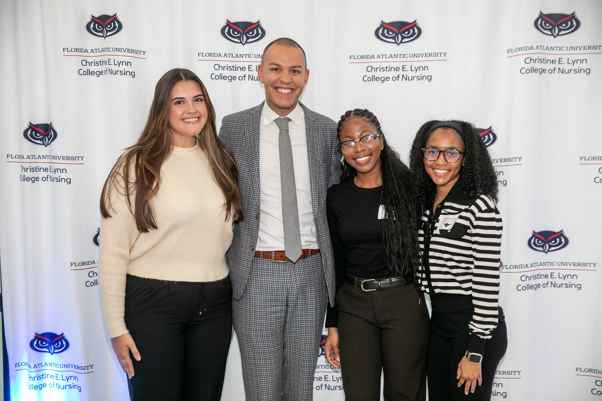 Dean Duncan and nursing students