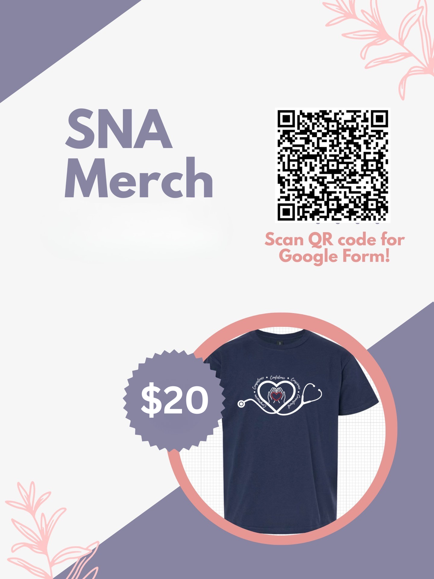 SNA Merch Flyer 2026