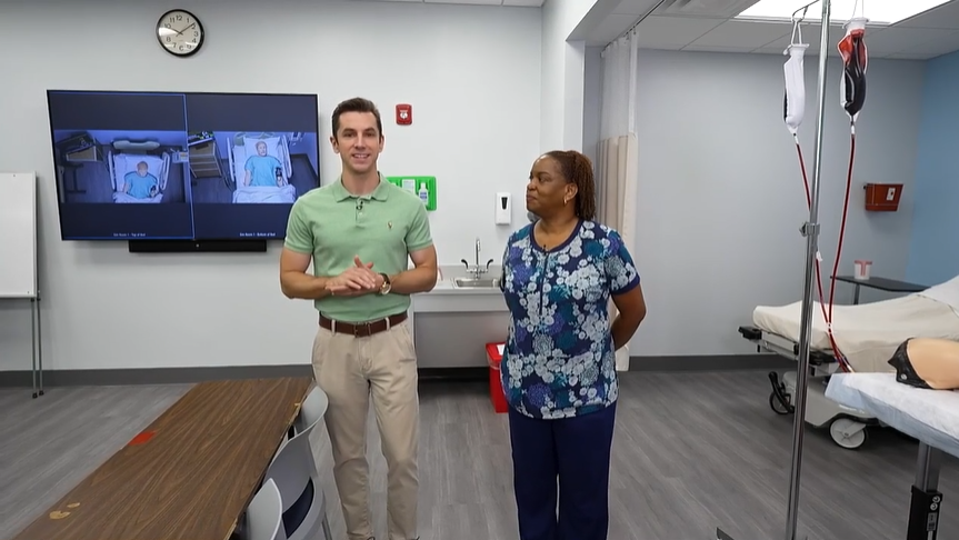 SoFlo Hunter Franqui with Dr. Andrea Archer - Christine E. Lynn College of Nursing