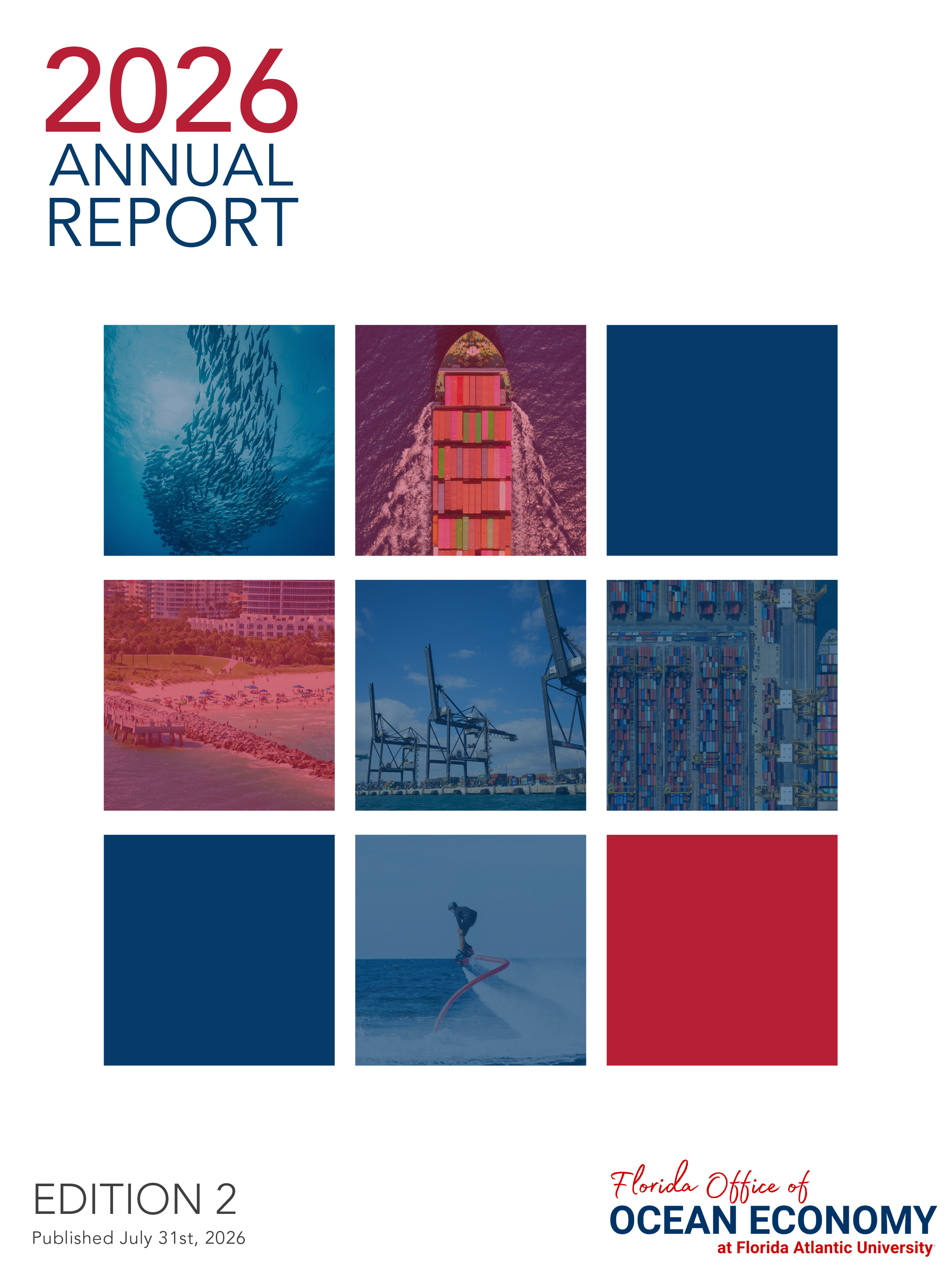 office of ocean economy annual report cover