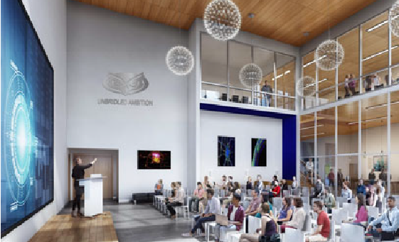 Renderings of the new, state-of-the-art neuroscience research building