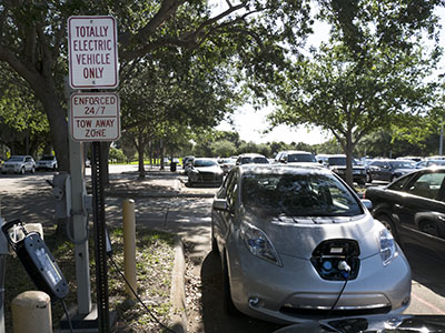 Electric Car parking Spot