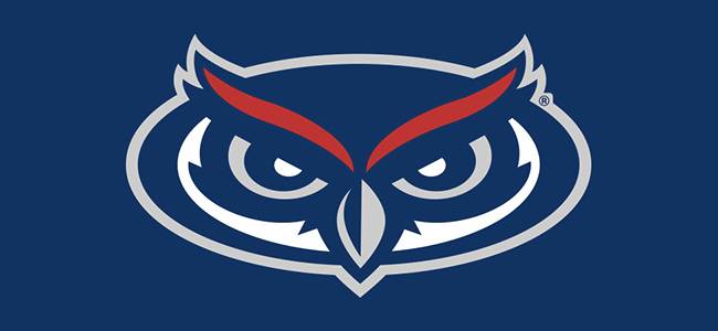 owl logo blue background