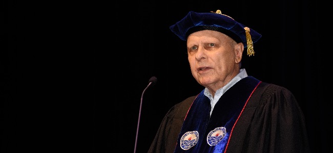 Bartley J. Madden speaks at FAU's College of Business graduate degree commencement ceremony