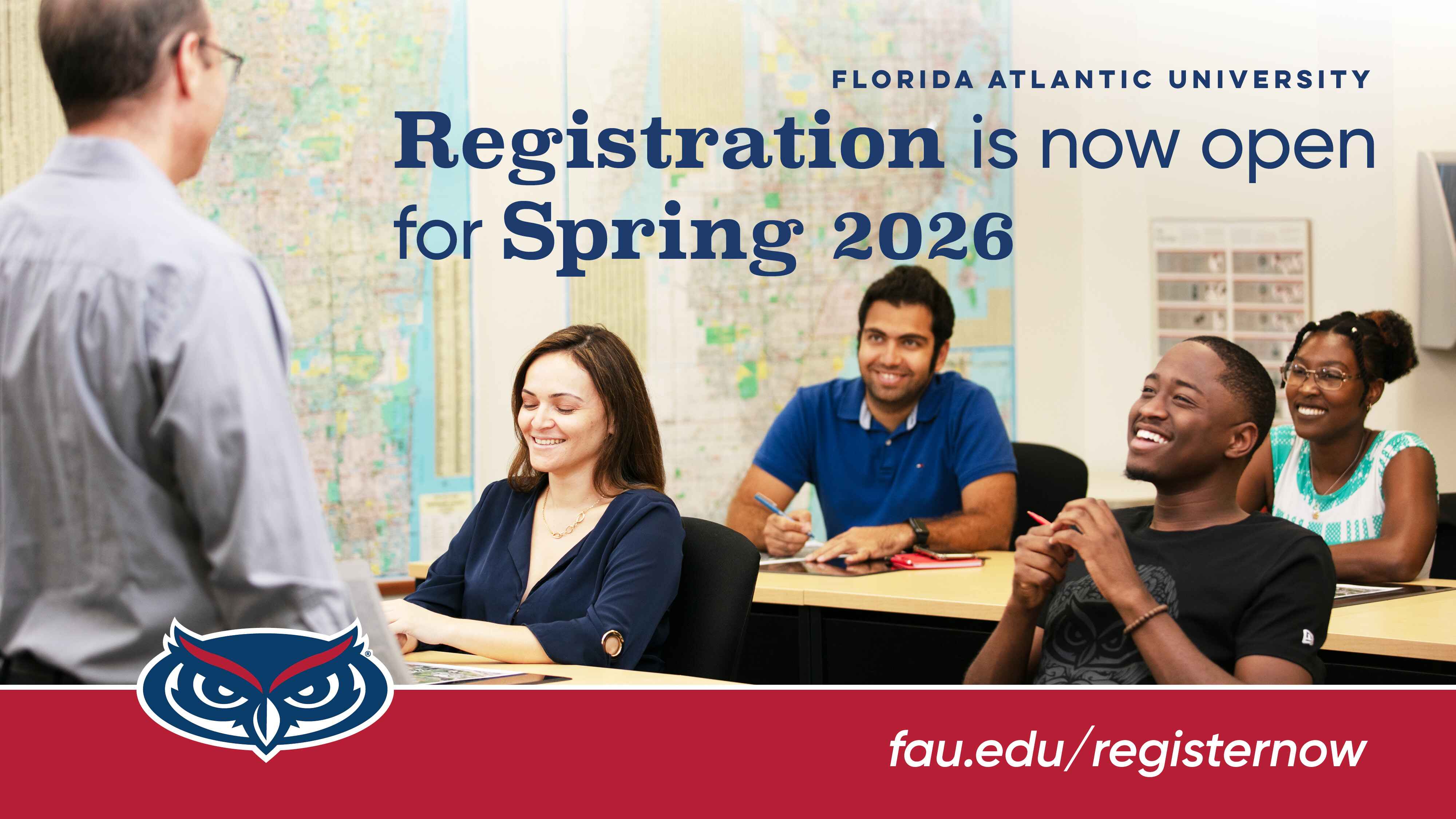 FAU Register Now Banner Open for 2026 