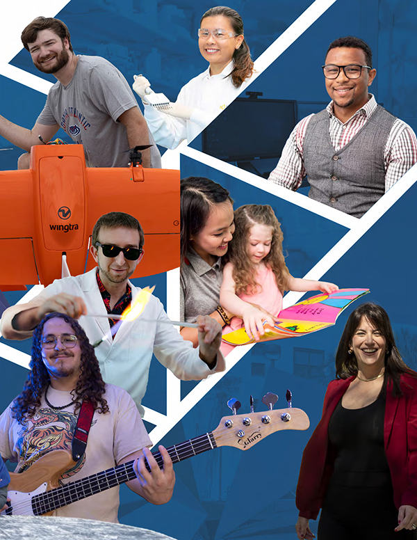 Continuation of collage of students and faculty from across FAU's colleges