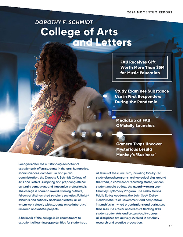 music student playing guitar (College of Arts and Letters)