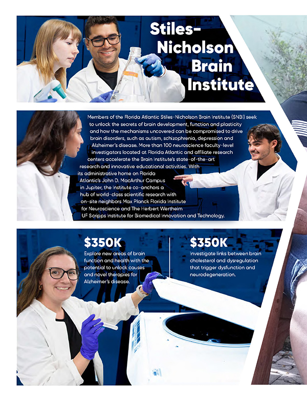 Brain Institute researchers in lab