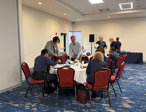 group of people networking event