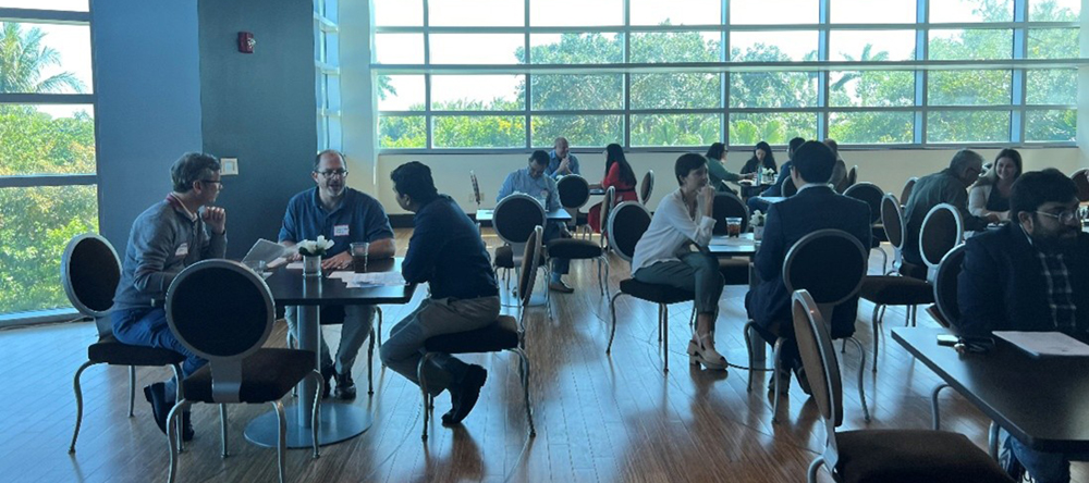 groups of people in conference setting