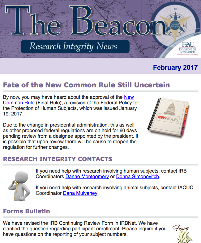 Beacon newsletter Feb 2017