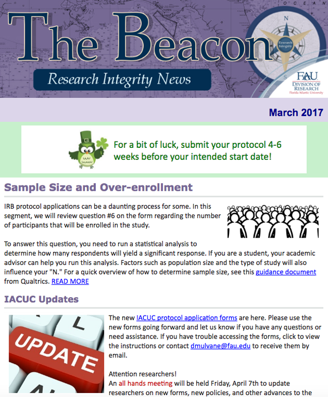 Beacon newsletter Mar 2017