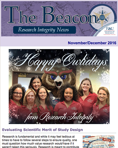 Beacon newsletter Nov./Dec. 2016