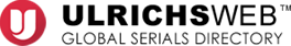 Ulrichs Web logo with a red circle containing a white stylized 'U' on the left, followed by the black text 'Ulrichs Web: Global Serials Directory'