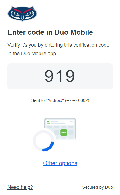 Duo Mobile process