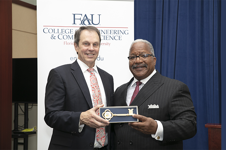 FAU President Receives Key to City of West Palm Beach