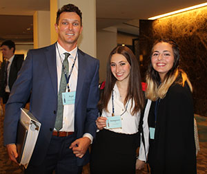 FAU students Andrew Chambers, Gianna Kohn and Maxine Nichols
