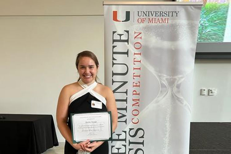 College of Science Student Places Second in Competition