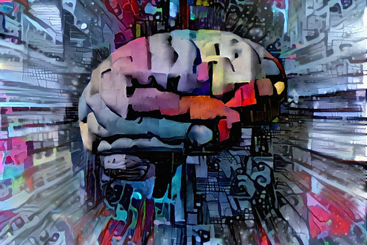 abstract brain illustration