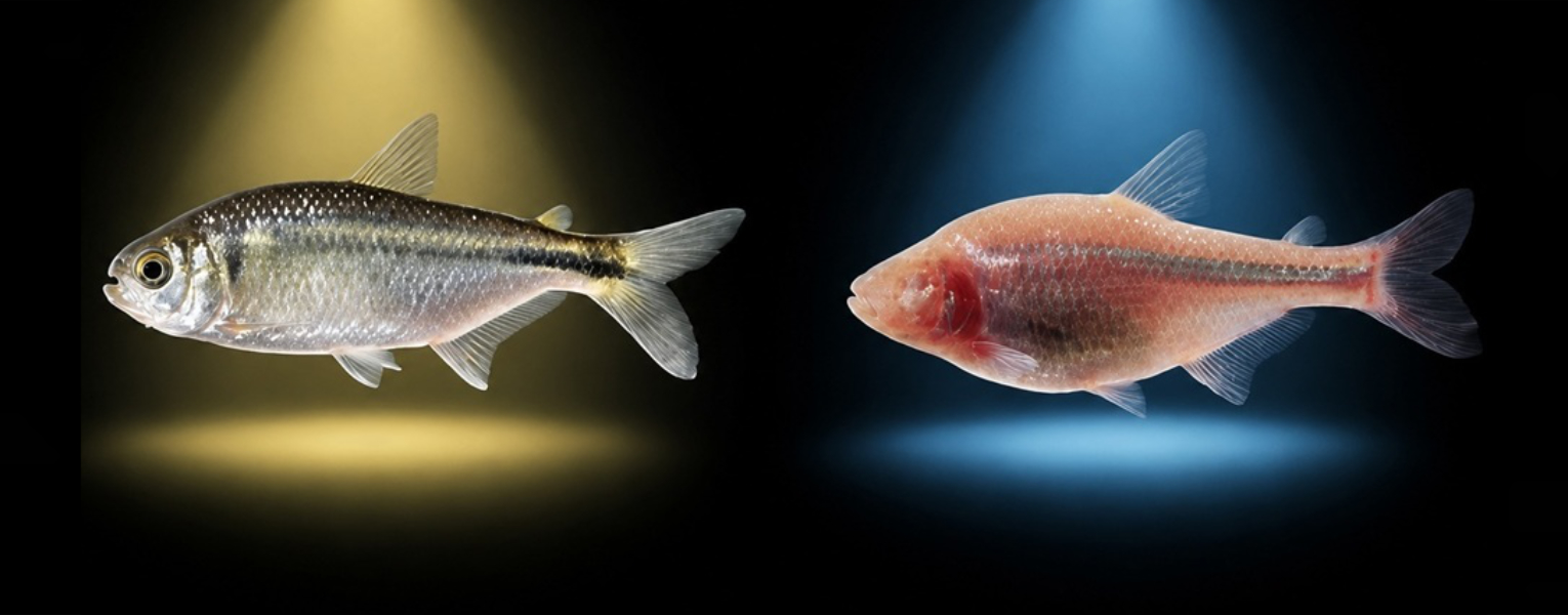 cave fish and surface fish