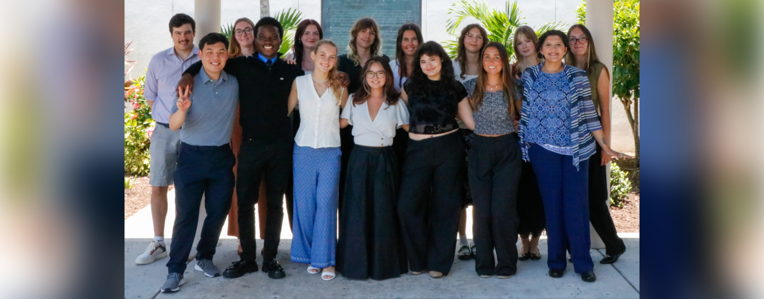 From left: Benjamin Gowell, Alexander Choi, Lanie Roberts, Joseph Maful-Sau, Jenna Nall, Jennifer Sharr, Polly Womack, Ada Arwood, Julia Lee, Jacqueline Venuto, Adrie Young, Maya Gomez, Lillian Hall, Elizabeth Singh, Olivia Smith