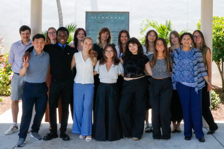 From left: Benjamin Gowell, Alexander Choi, Lanie Roberts, Joseph Maful-Sau, Jenna Nall, Jennifer Sharr, Polly Womack, Ada Arwood, Julia Lee, Jacqueline Venuto, Adrie Young, Maya Gomez, Lillian Hall, Elizabeth Singh, Olivia Smith