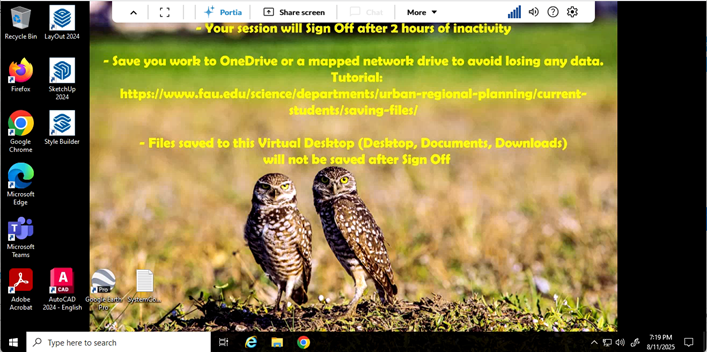 Urban Planning Virtual Desktop Guide