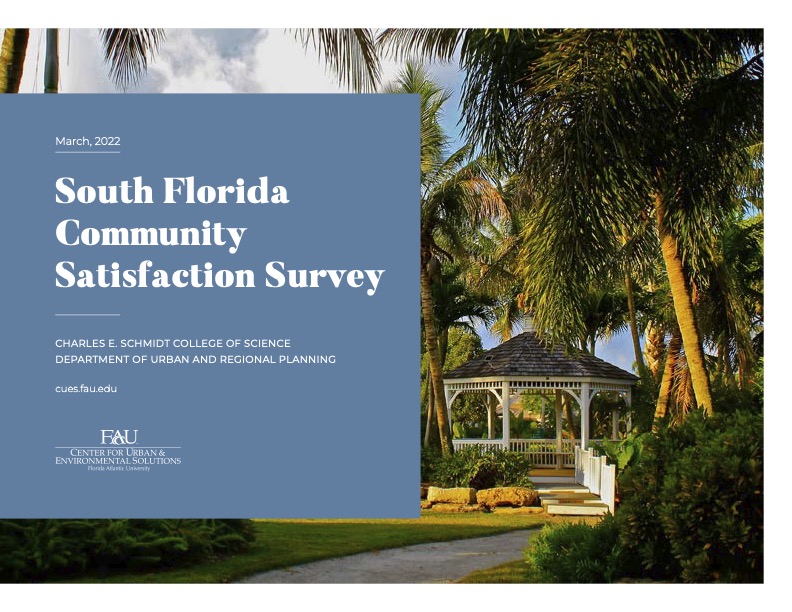 FAU South Florida community satisfaction survey