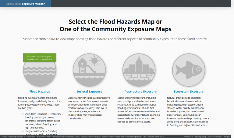 Coastal Flood Exposure Mapper