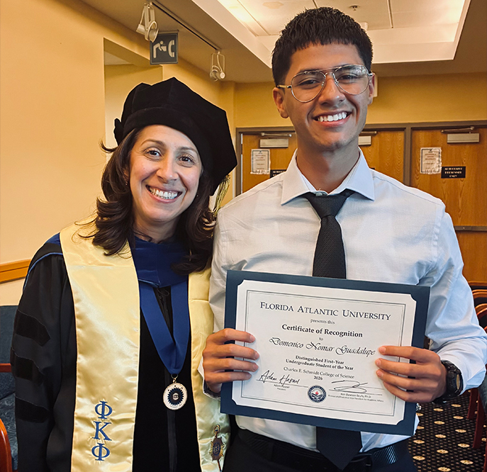 Meet FAU’s Distinguished First-Year Student of the Year Who’s Combining Coral Research and Campus Leadership