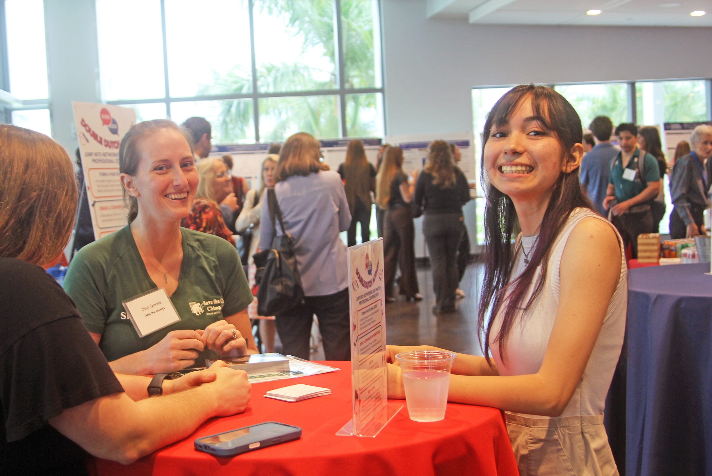 Students and environmental leaders at FAU WLW-ECOS Expo