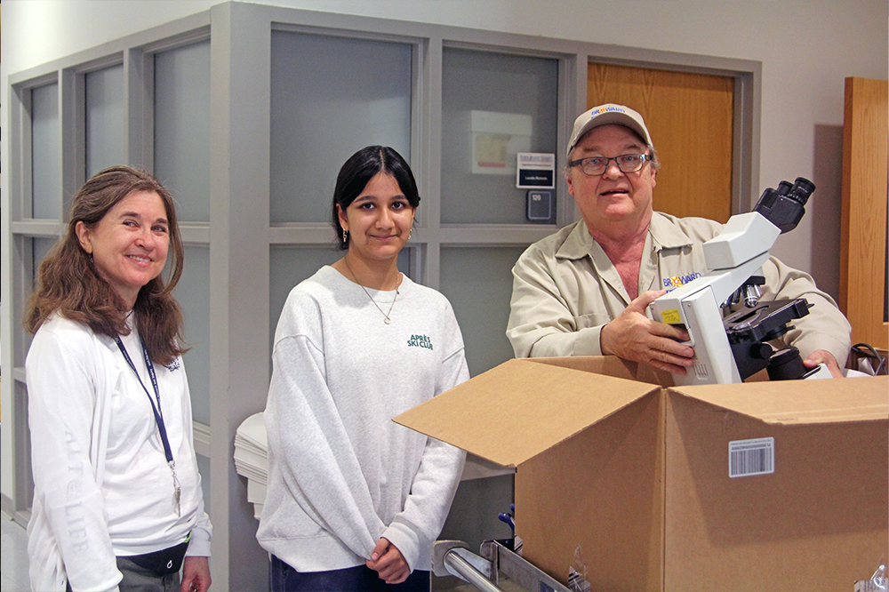 Over 100 Microscopes Donated to Broward County Parks and Recreation by Department of Biological Sciences