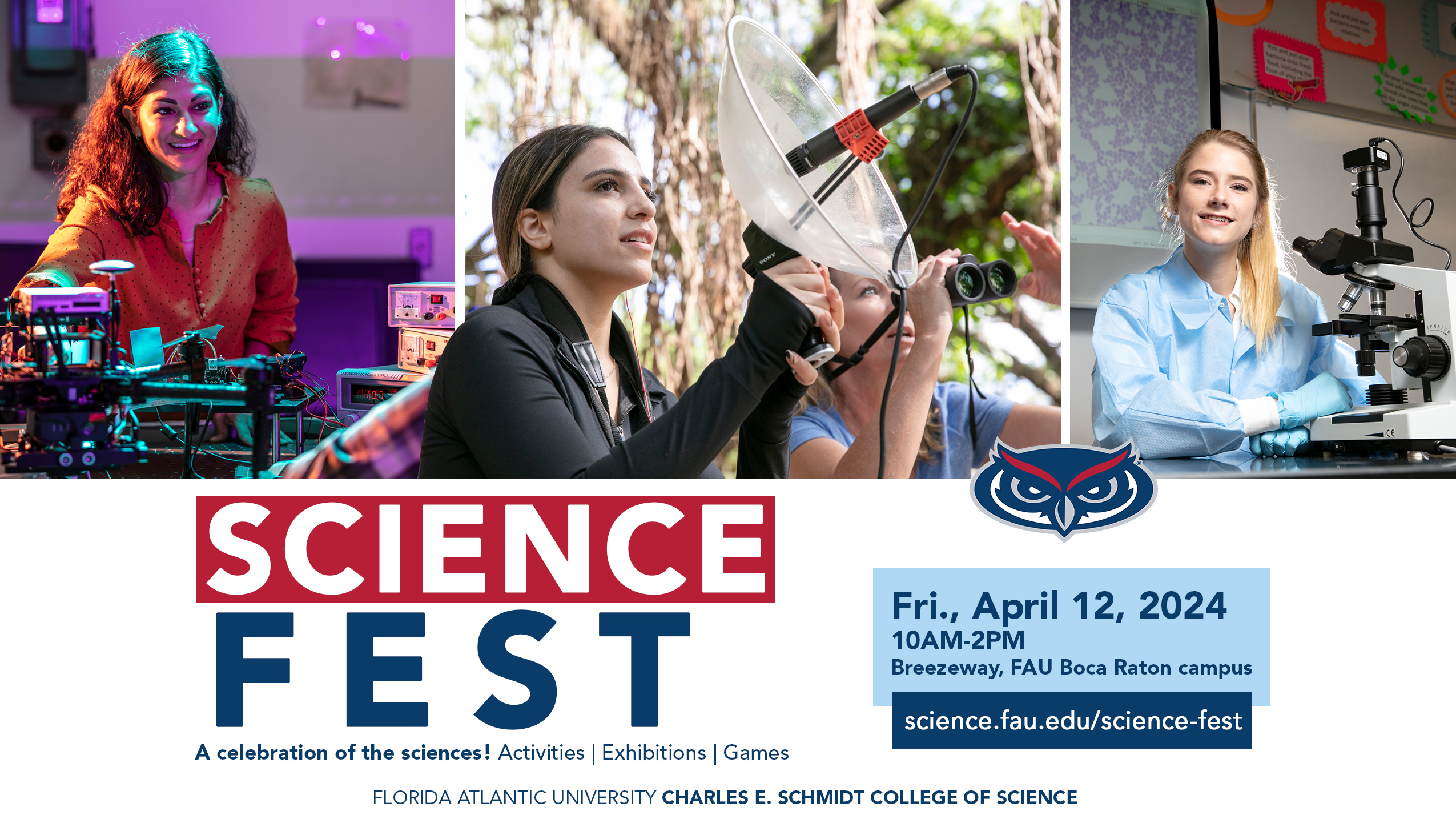 Explore the Sciences at the 2024 FAU Science Fest