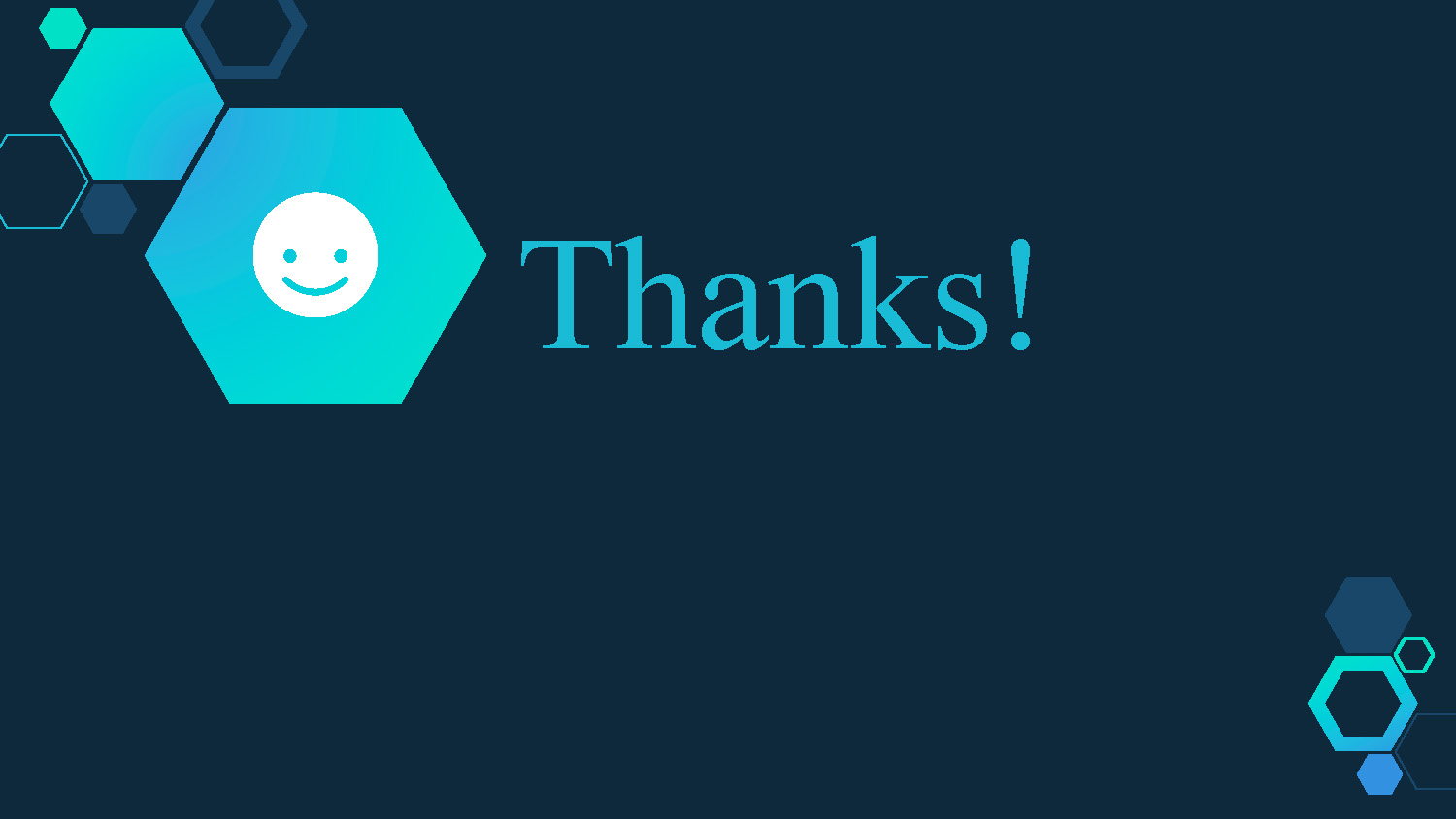 Slide 10: Thank you slide concluding the presentation
