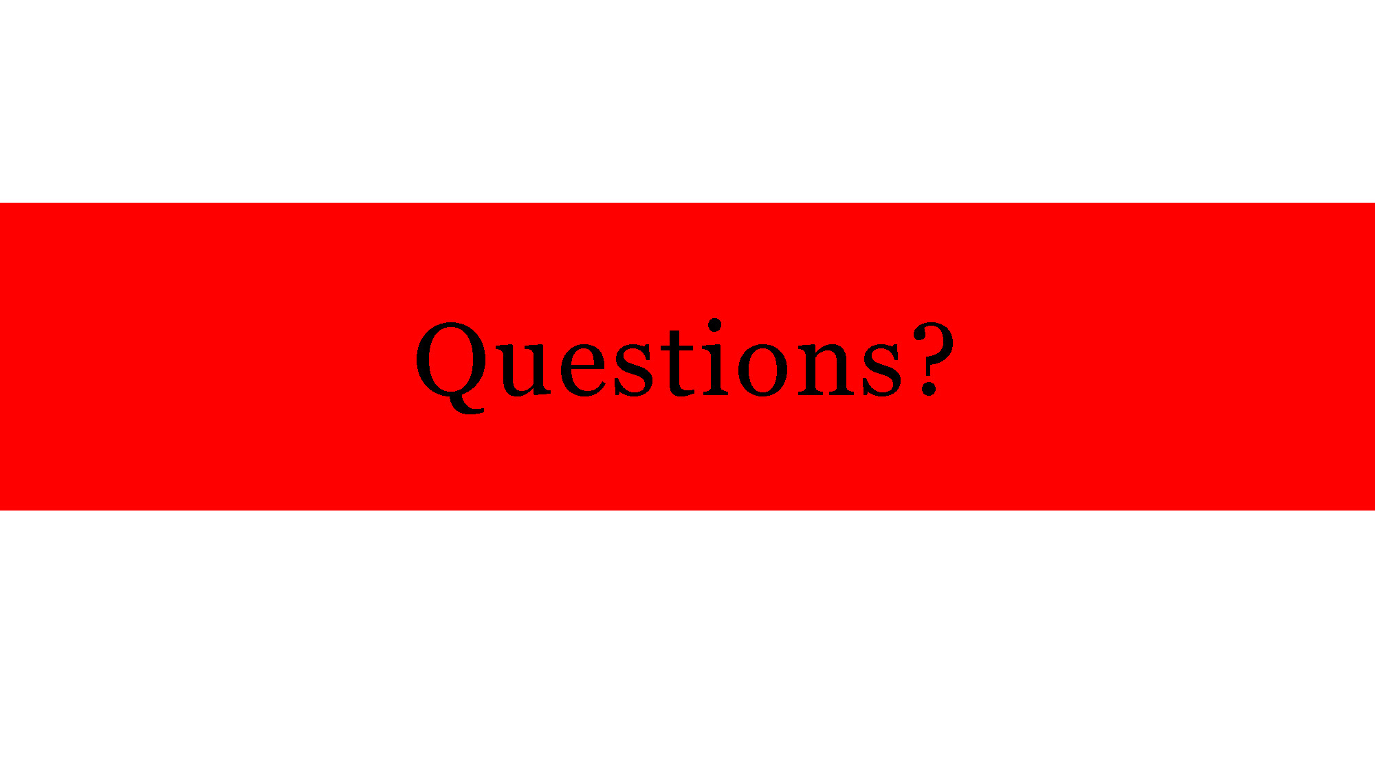 Slide 8: Questions slide inviting audience interaction