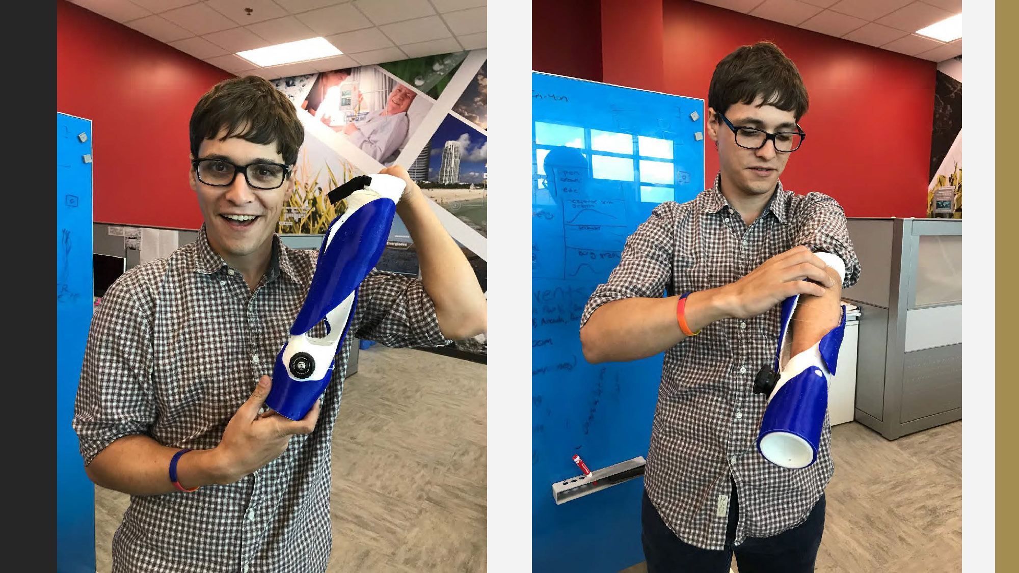 Slide 16: Two side-by-side images of a man