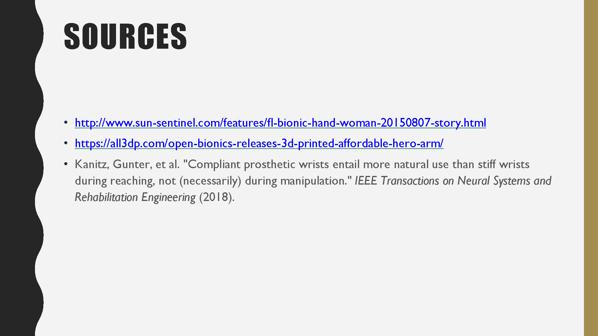 Slide 20: Sources listed with links and references.