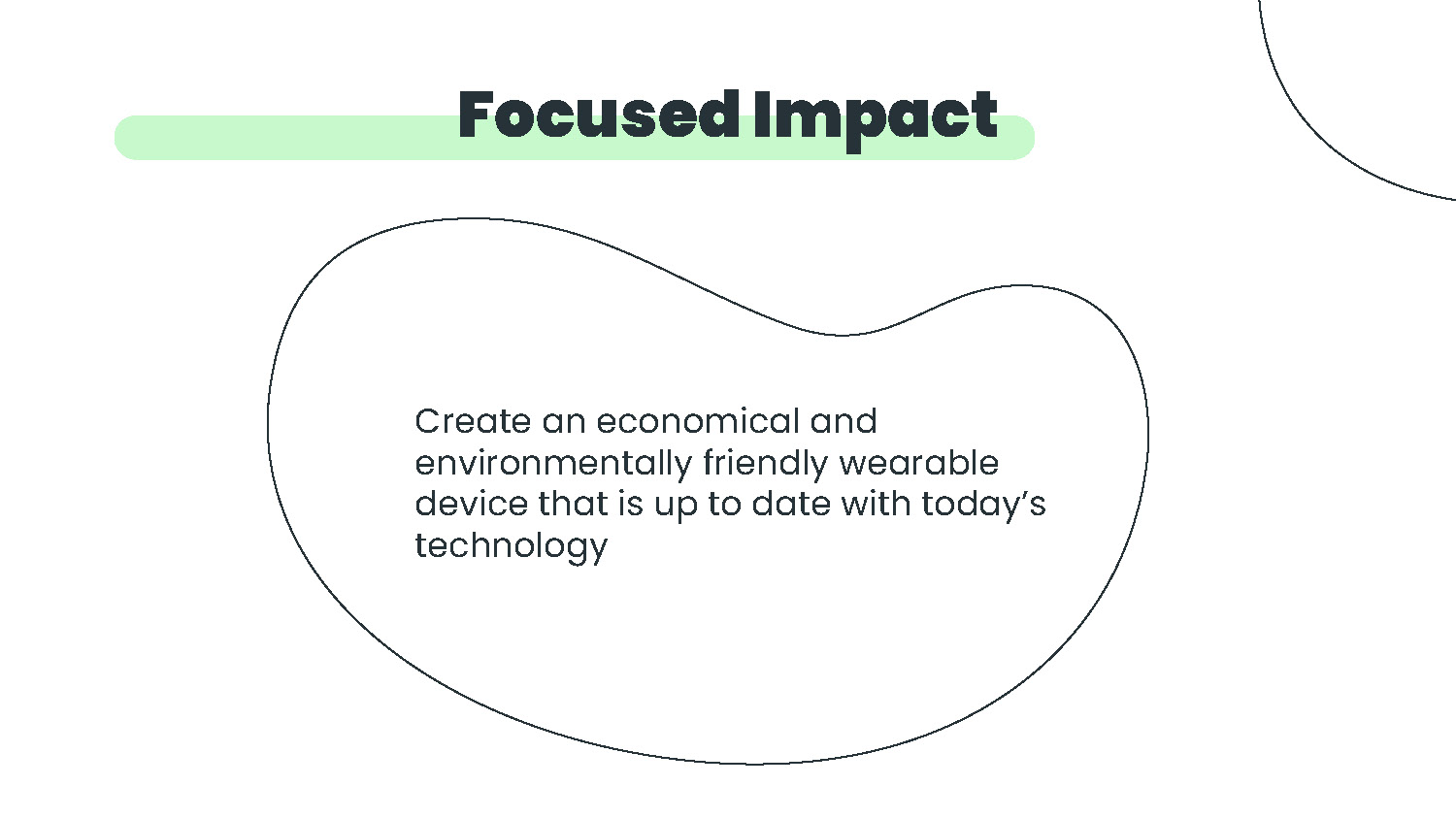 Slide 3: focused impact statement