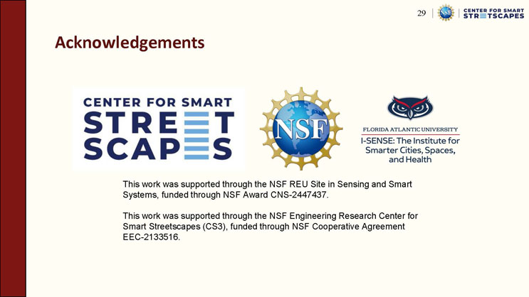 Slide 28: Application, titled From Movies to Smarter Cities, comparing a movie-data example question about when conflict begins with a city-data example question about pedestrian sidewalk use for city planning, each with an illustrative image.