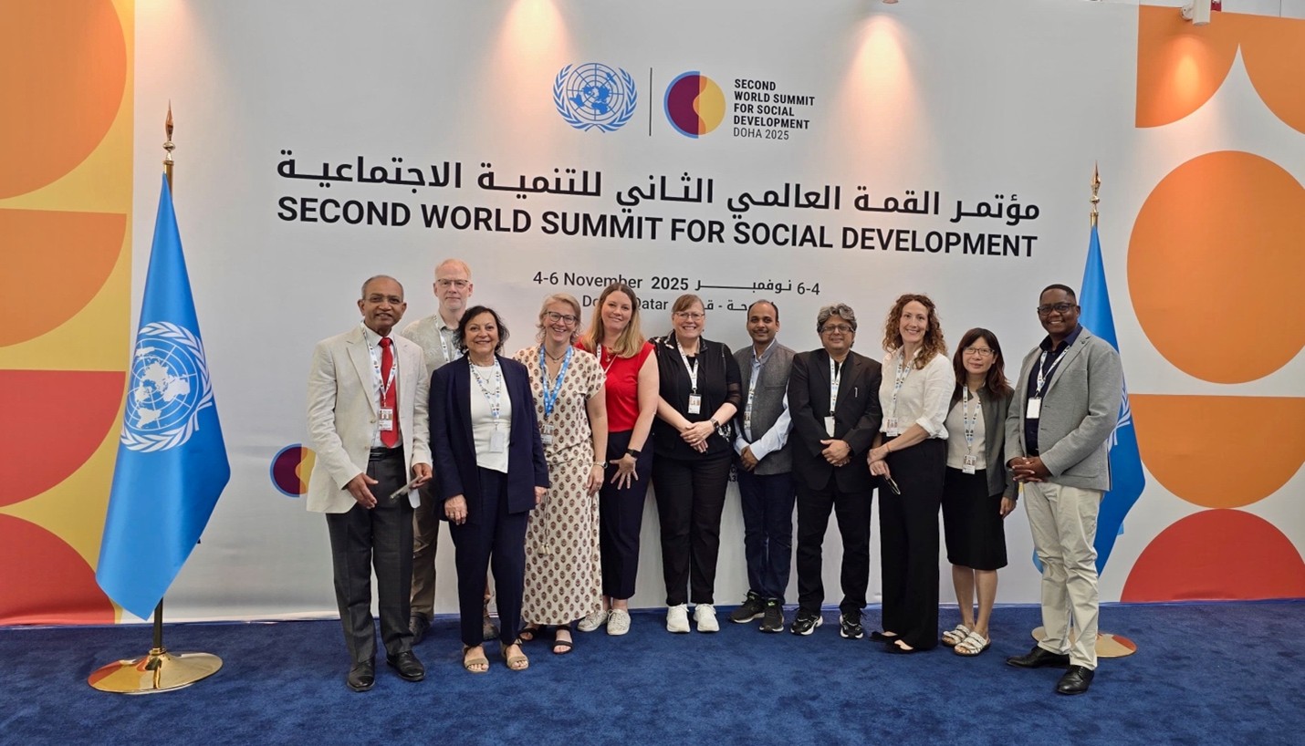 Representatives from the International Consortium for Social Development (ICSD) posing for photo