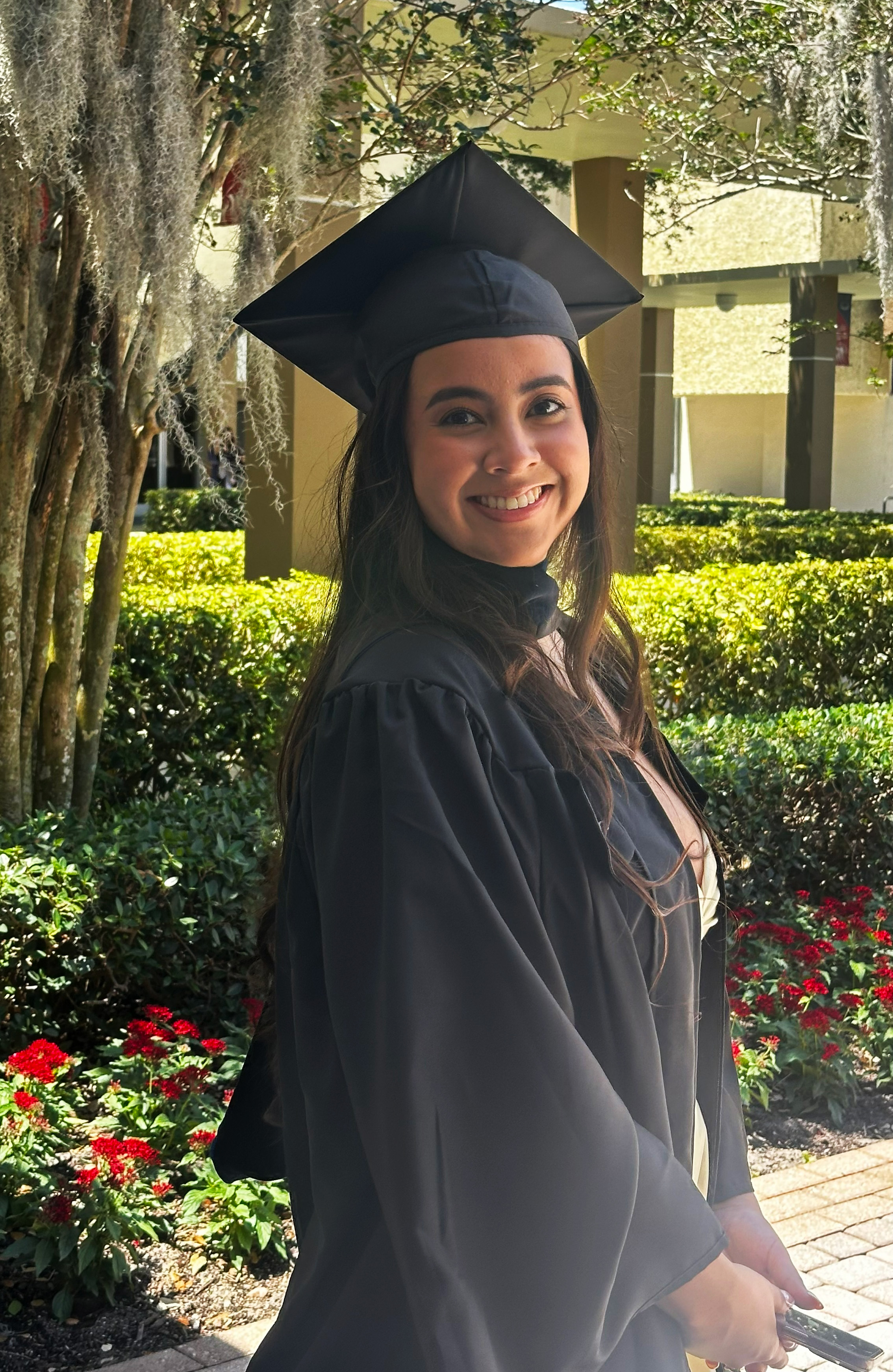 Daniela Sauceda in her cap and gown