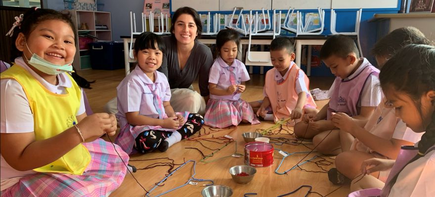 Alumna Teaching in Thailand Partners with Slattery for Pen Pal Program