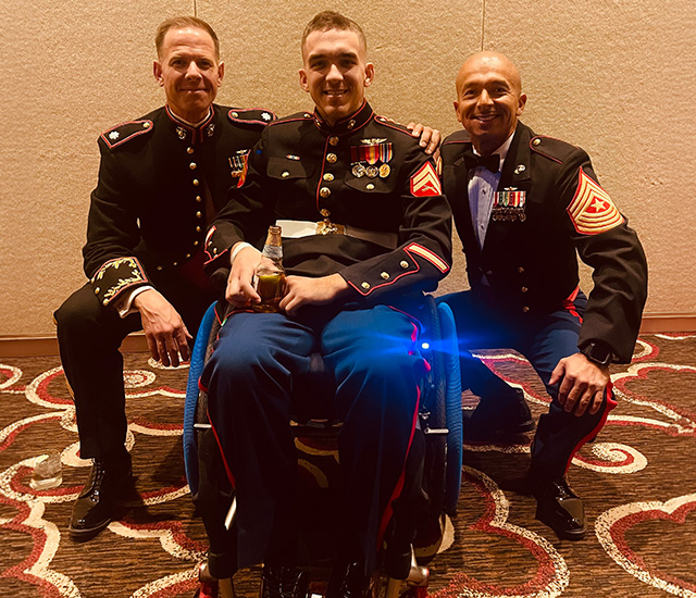  Lamont Shingle standing in military uniform