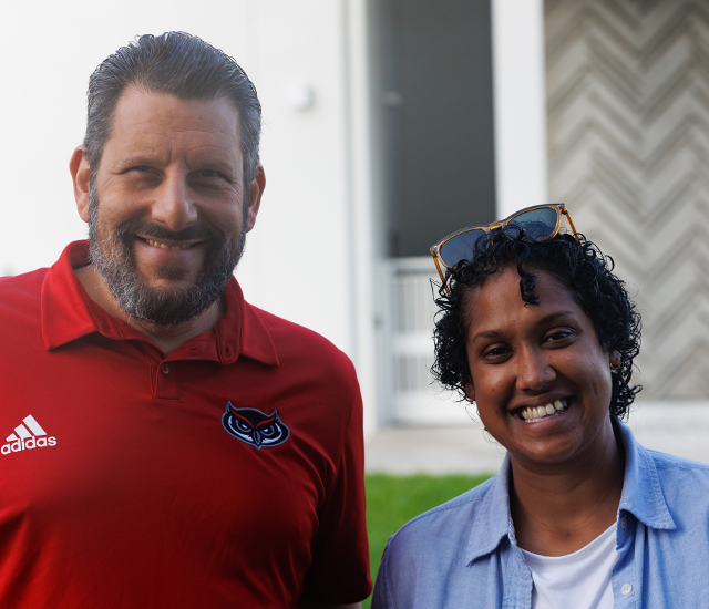 Staircase challenge Candance and Dr. Faerman 