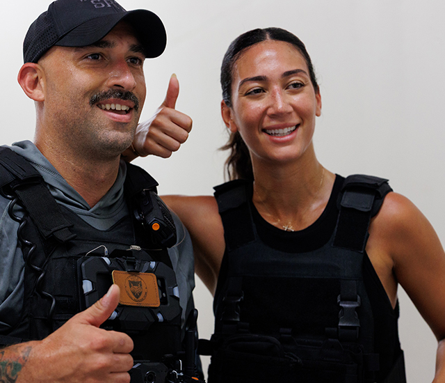 Staircase challenge participants 