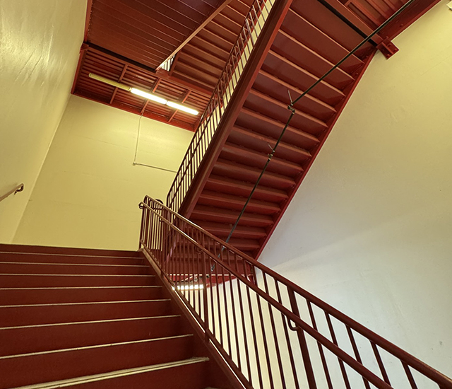 Staircase in the tower 